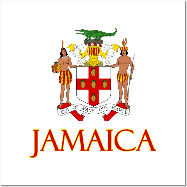 Jamaica - Coat of Arms Design Wall Art by Naves